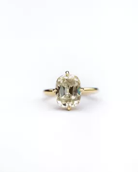 4.55CT Old Mine Elongated Cushion Colorless Moissanite Vintage Engagement Ring