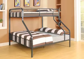 83 X 63 X 60 Gunmetal Twin Xl Over Queen Bunk Bed