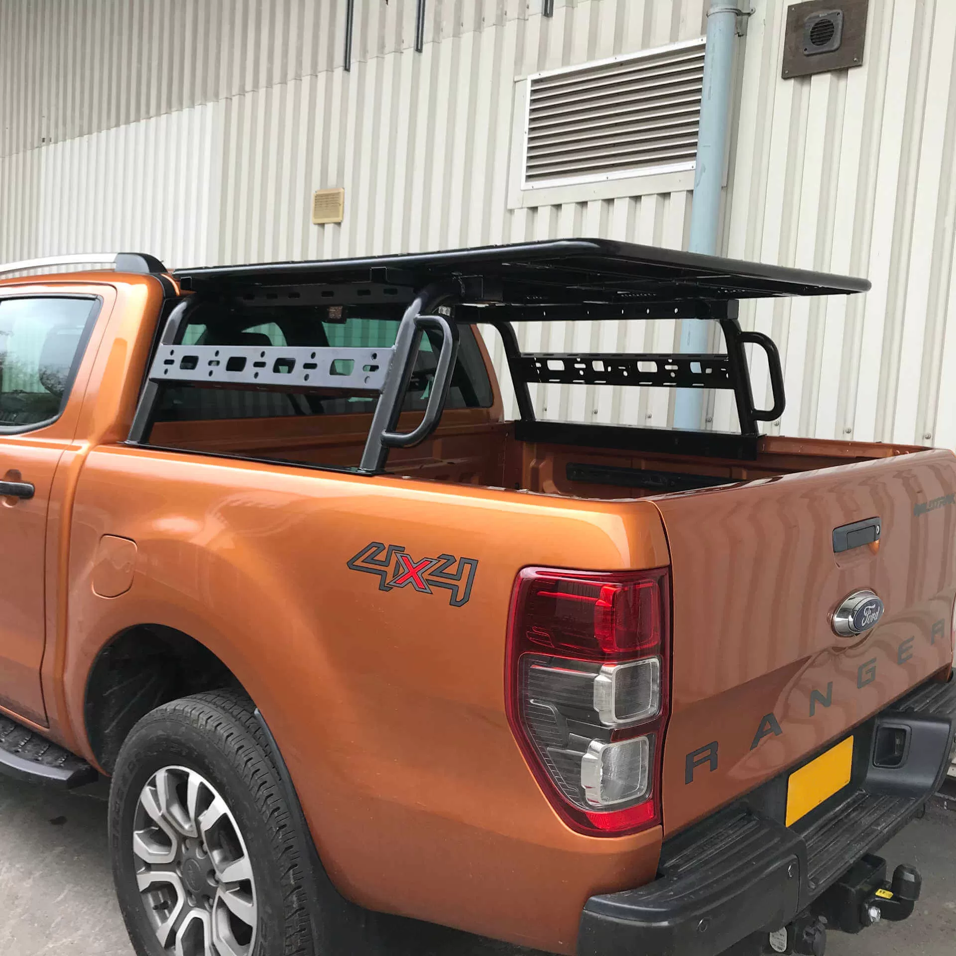 Adjustable Load Bed Cargo Frame with Flat Rack for Ford Ranger 2012 