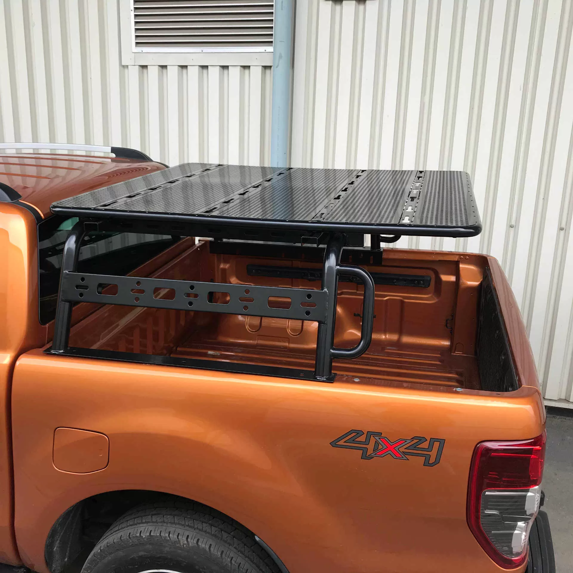 Adjustable Load Bed Cargo Frame with Flat Rack for Ford Ranger 2012 