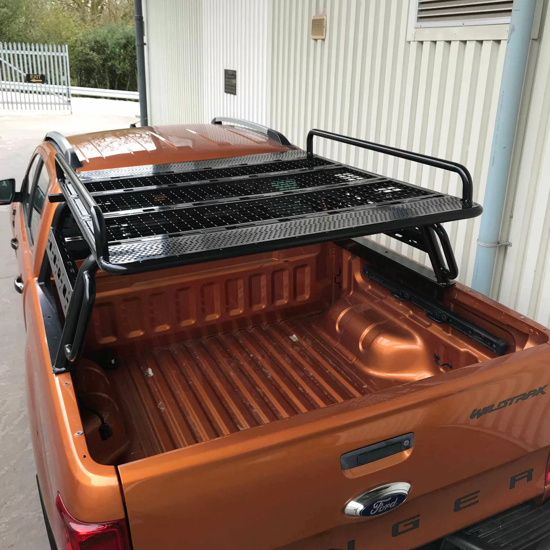 Adjustable Load Bed Cargo Frame with Side Rail Rack for Ford Ranger 2022 