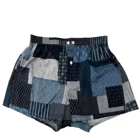 Anonymous Ism Vintage Patchwork Boxers Blue