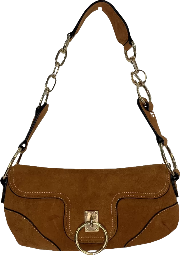 ASOS Brown Faux Suede Shoulder Bag One Size