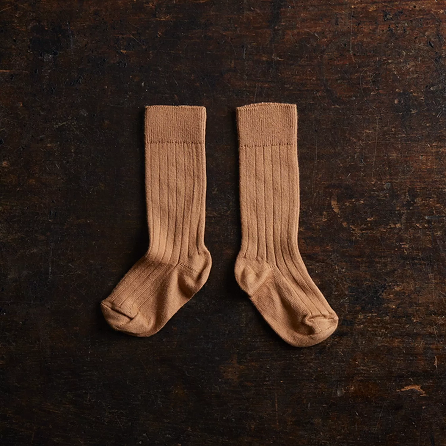 Babies & Kids Cotton Knee Socks - Caramel