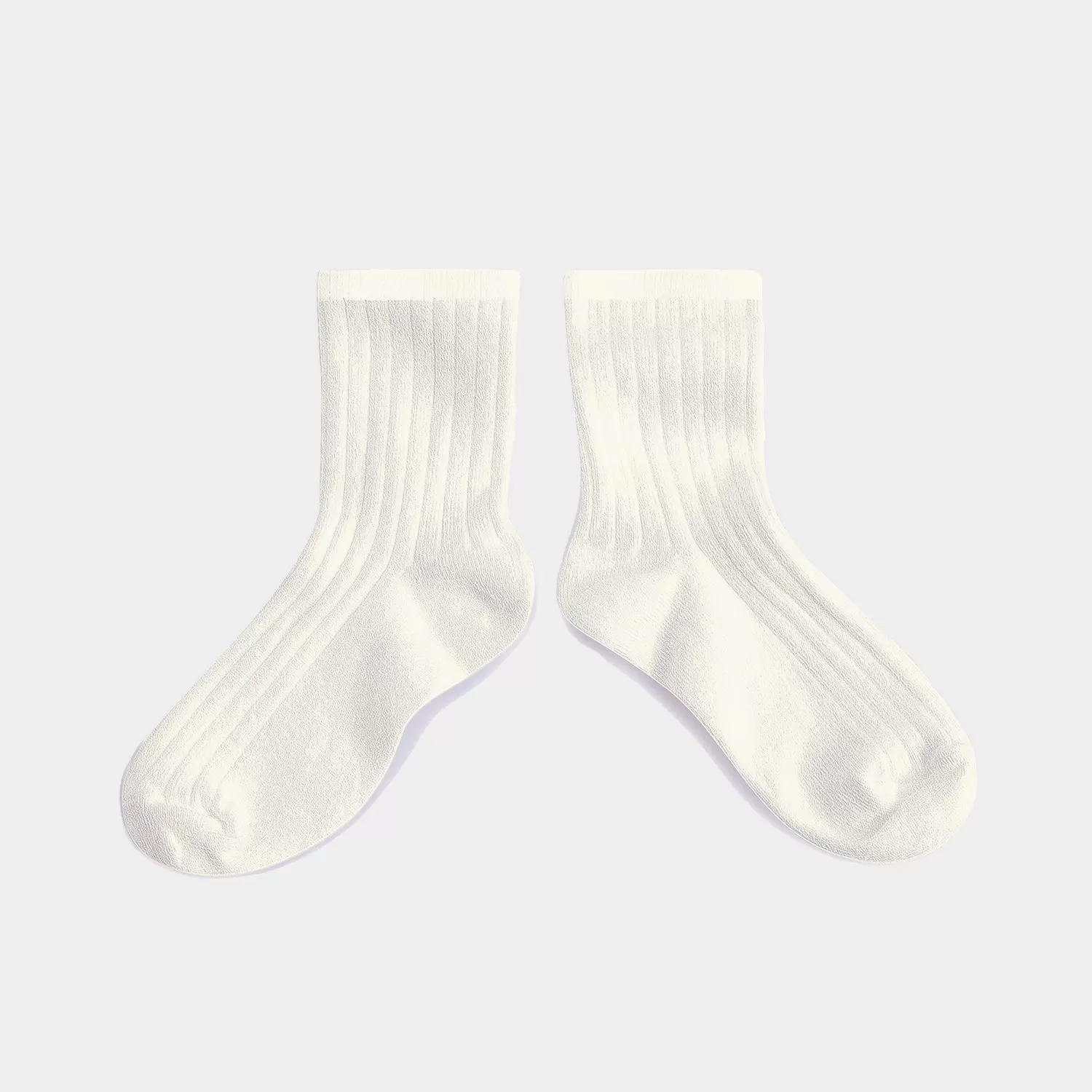 Babies & Kids Cotton Short Socks - Cream