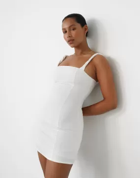 Bacalar Mini Dress (White)