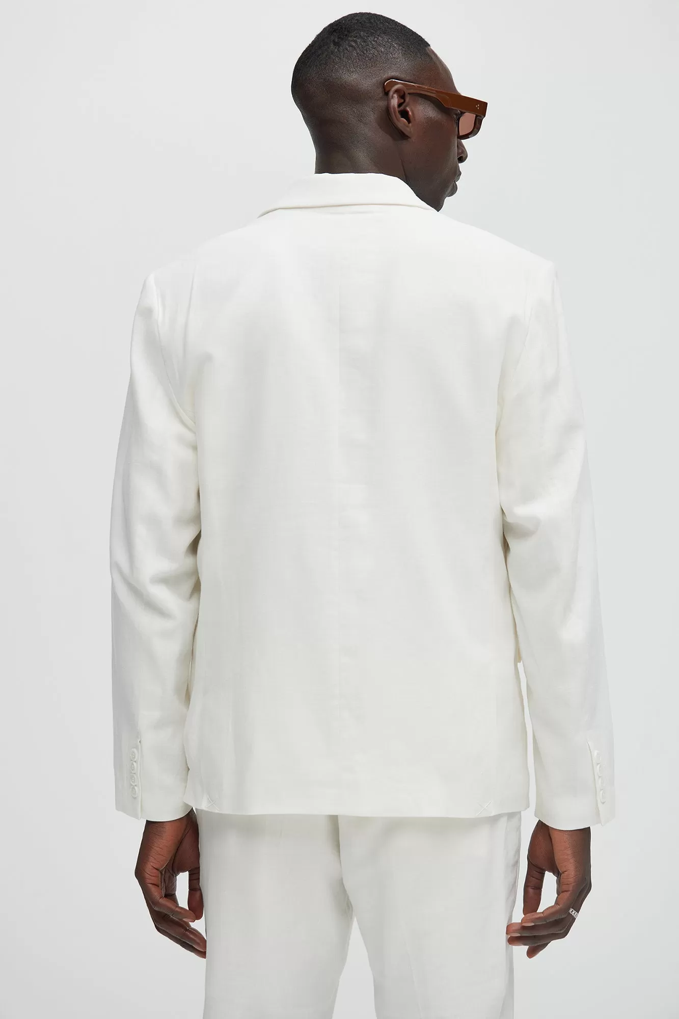 Bahamas Linen Suit Jacket - White