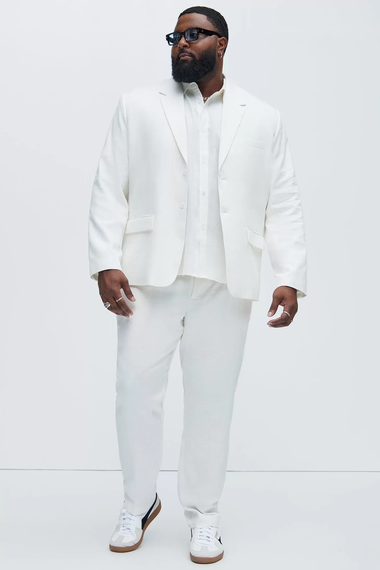 Bahamas Linen Suit Jacket - White