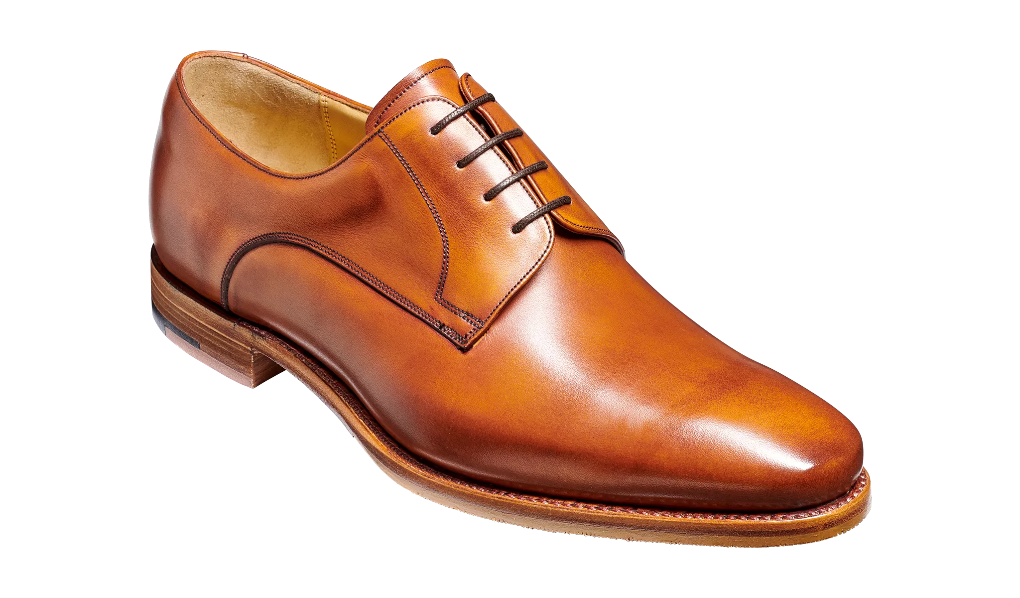 Barker Ellon Refined Derby - Antique Rosewood Calf