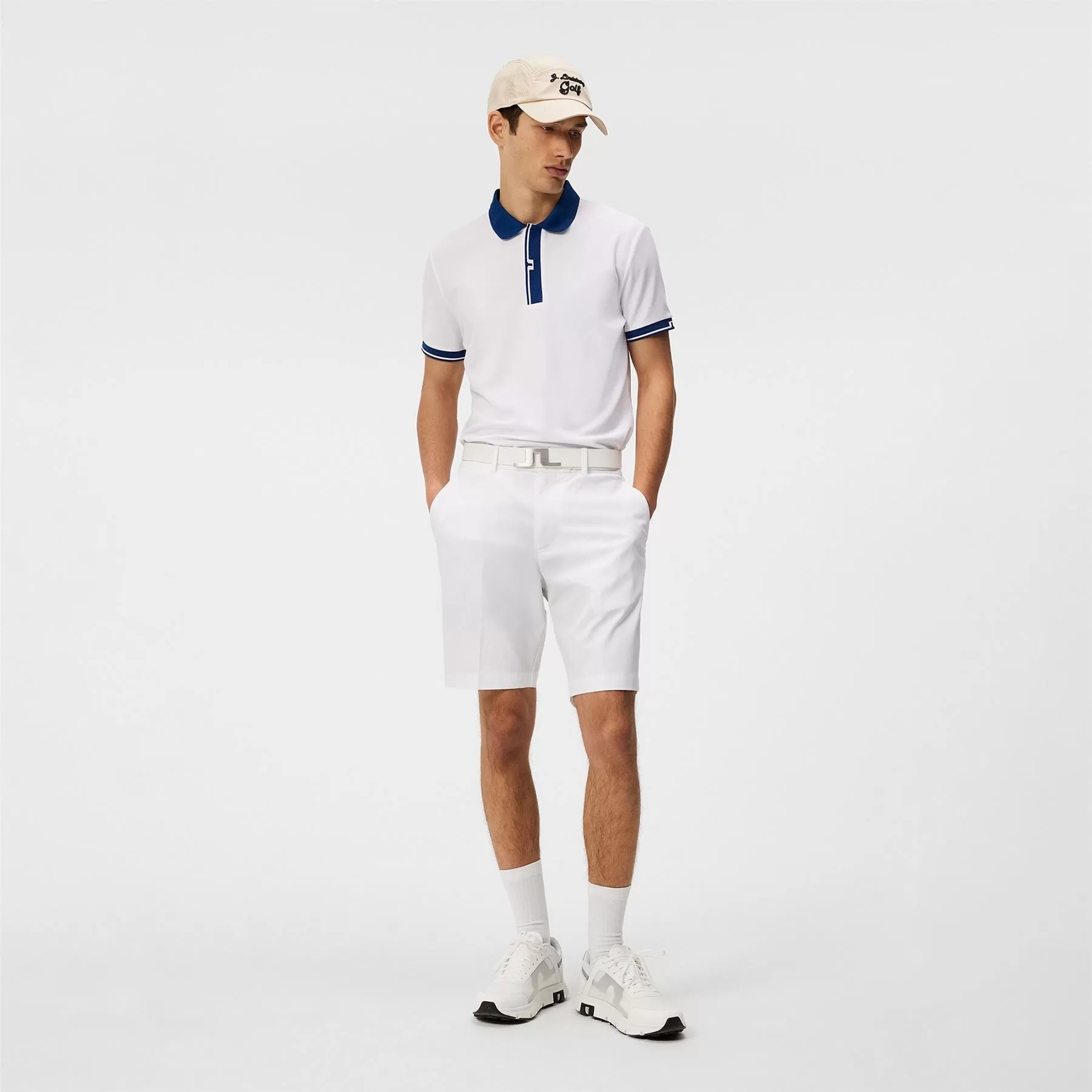 Bay Slim Fit Sport Pique Polo White - SS24