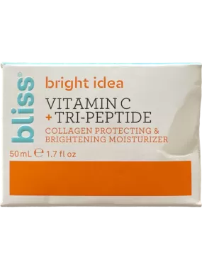 Bliss Bright Idea Vitamin C   Tri-Peptide Collagen Protecting & Brightening Moisturiser 50ml