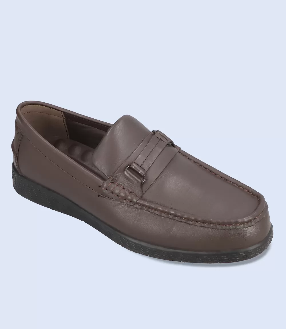 BM5234-BROWN-Men Driving Moccasins