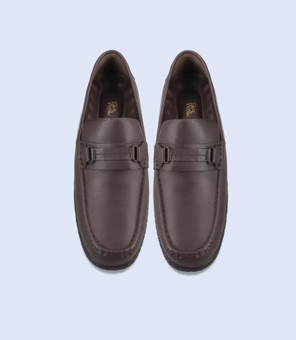 BM5234-BROWN-Men Driving Moccasins