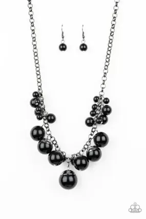 Broadway Belle  Black Necklace - Paparazzi Accessories