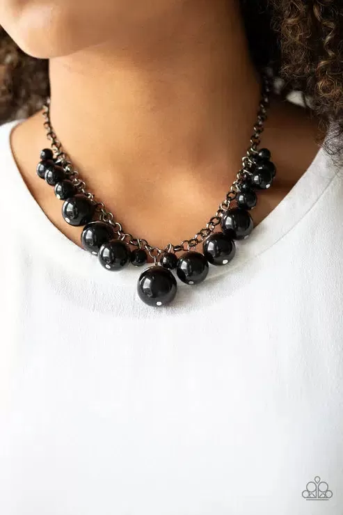 Broadway Belle  Black Necklace - Paparazzi Accessories