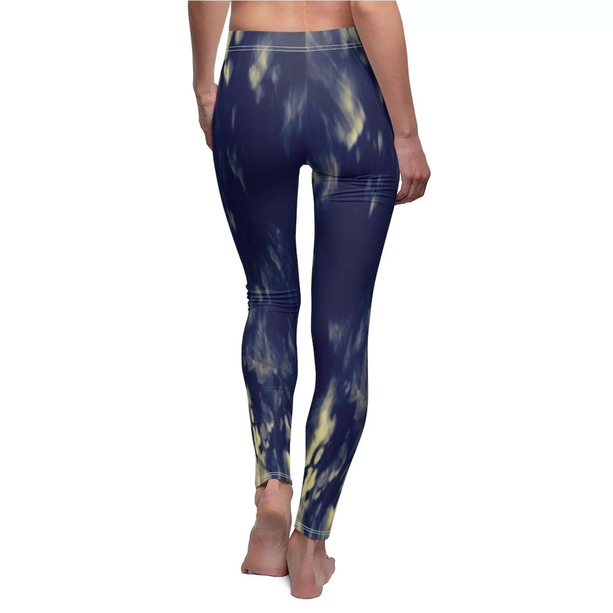 Bynelo Tie Dye Mirage Blue Women's Casual Leggings