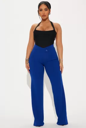 Call It Even Wide Leg Dress Pants - Royal