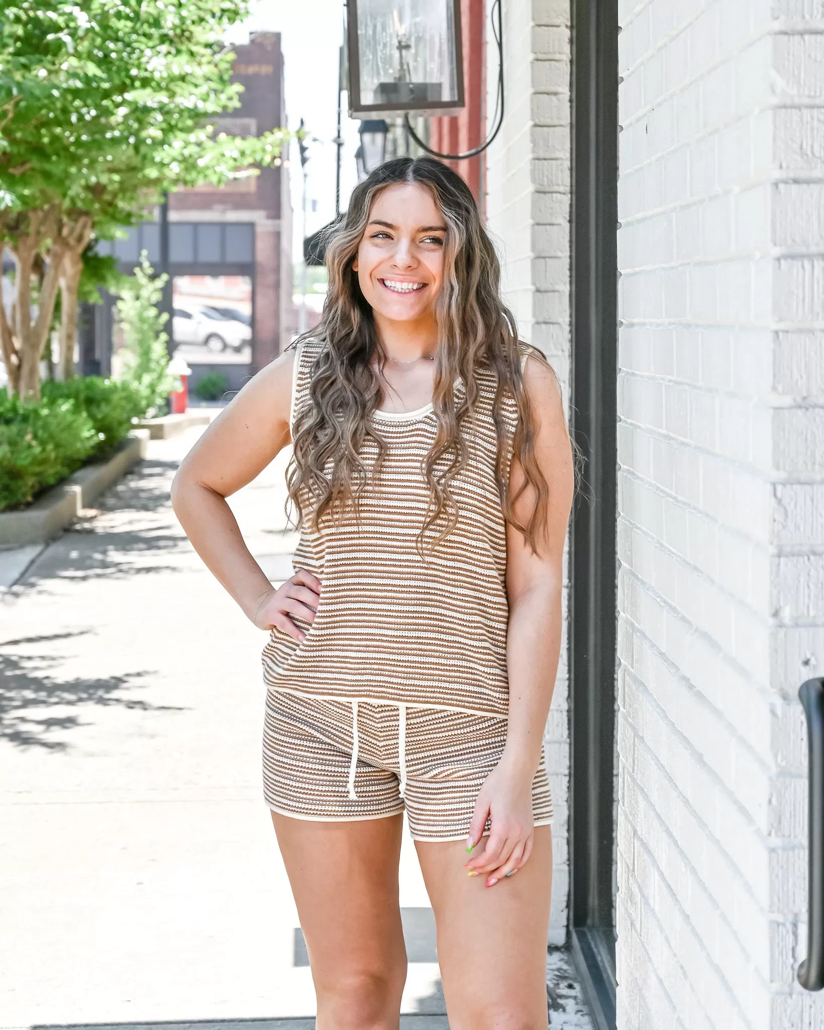 Coastal Stroll Knitted Shorts