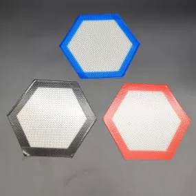 Colorful Hexagon Silicone Dab Mat