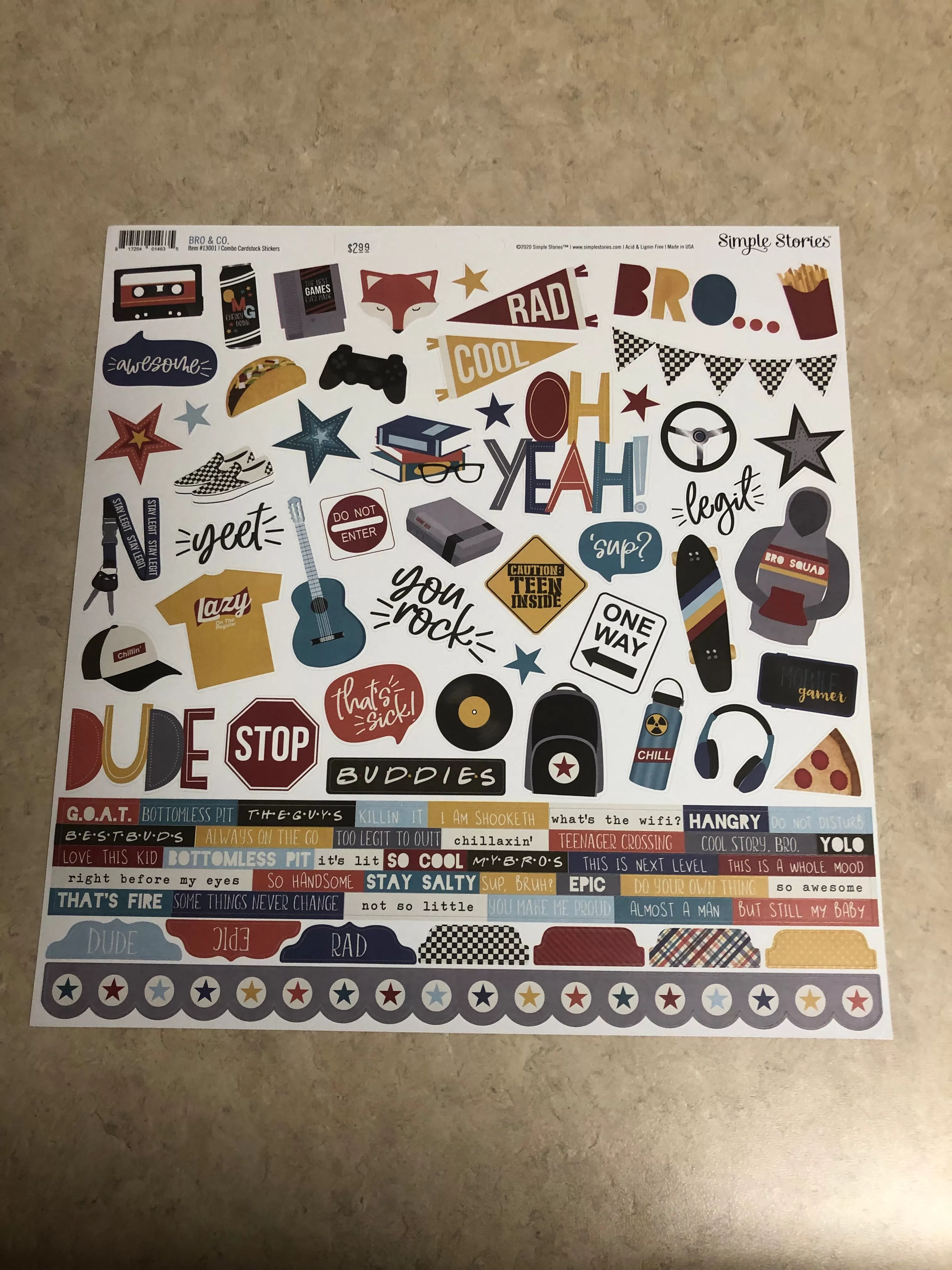 Combo Cardstock Stickers