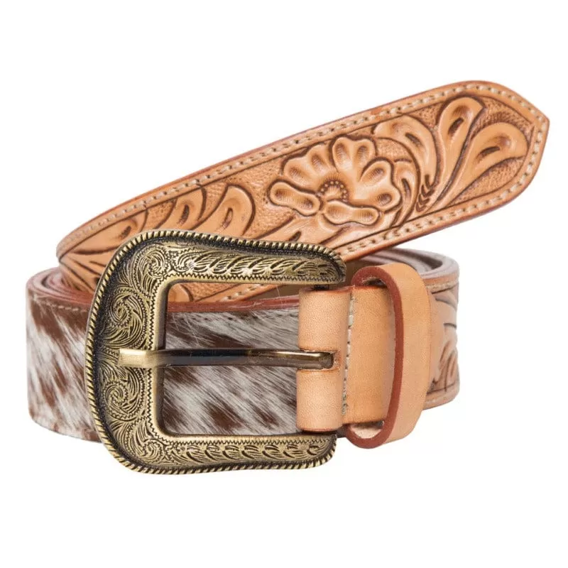 Cowhide Belt Womens