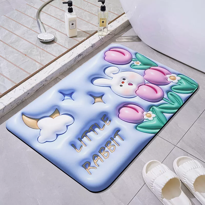 Cute 3D Effect Kawaii Bath Mat ON815