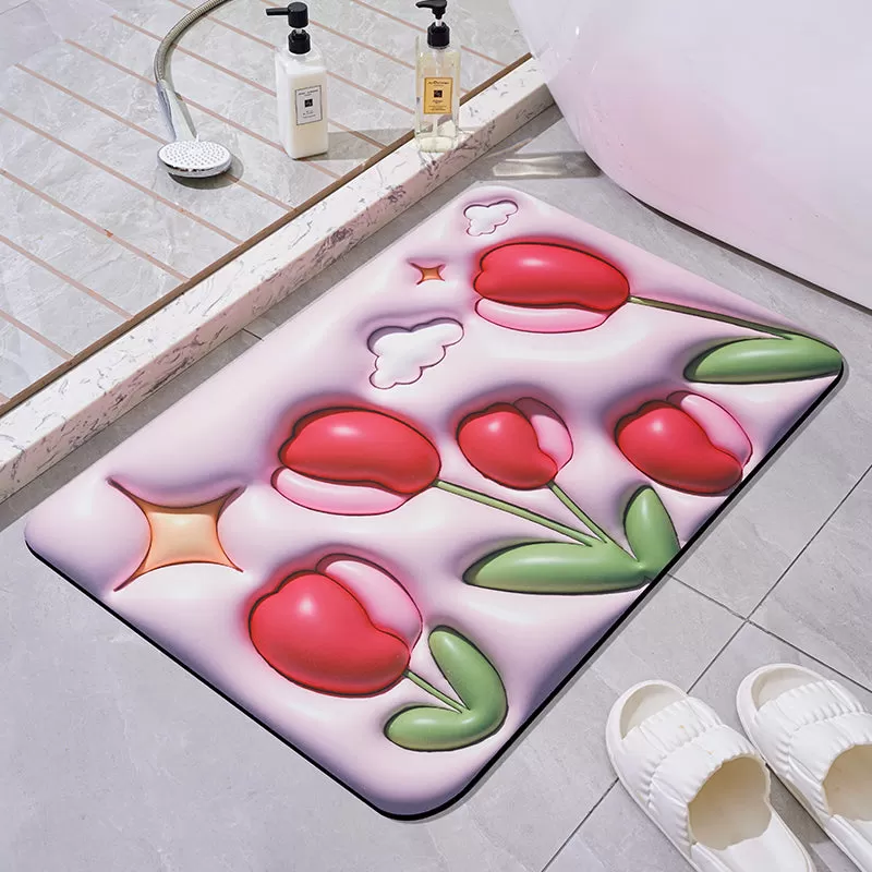 Cute 3D Effect Kawaii Bath Mat ON815