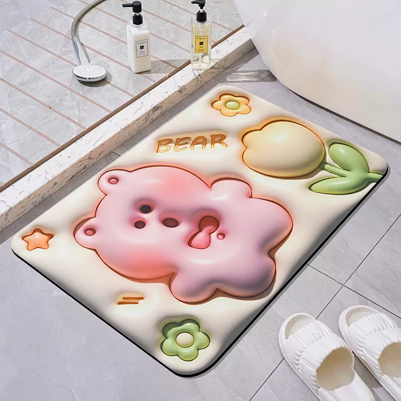 Cute 3D Effect Kawaii Bath Mat ON815