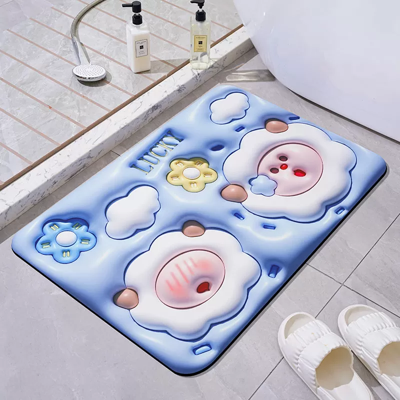 Cute 3D Effect Kawaii Bath Mat ON815