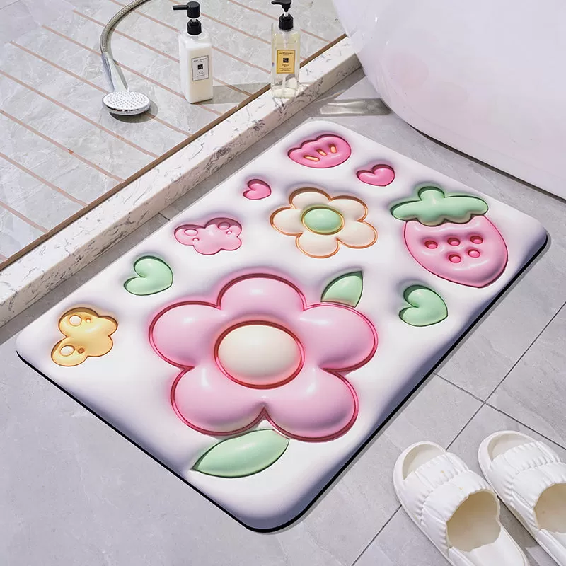 Cute 3D Effect Kawaii Bath Mat ON815