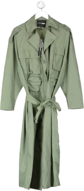 Fashion Nova Green On Command Trench UK S