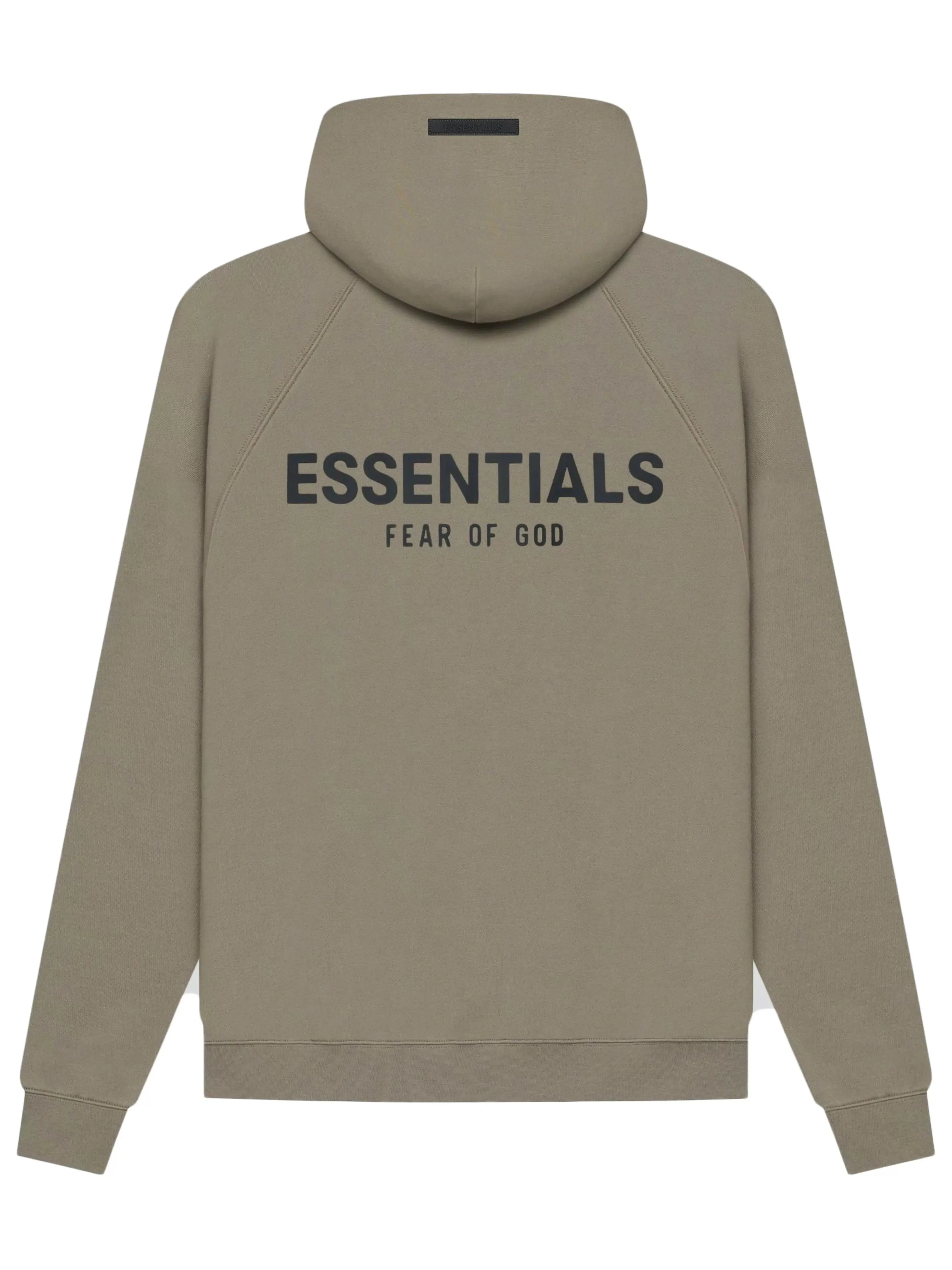 Fear Of God Essentials Back Logo Hoodie Taupe [SS21]