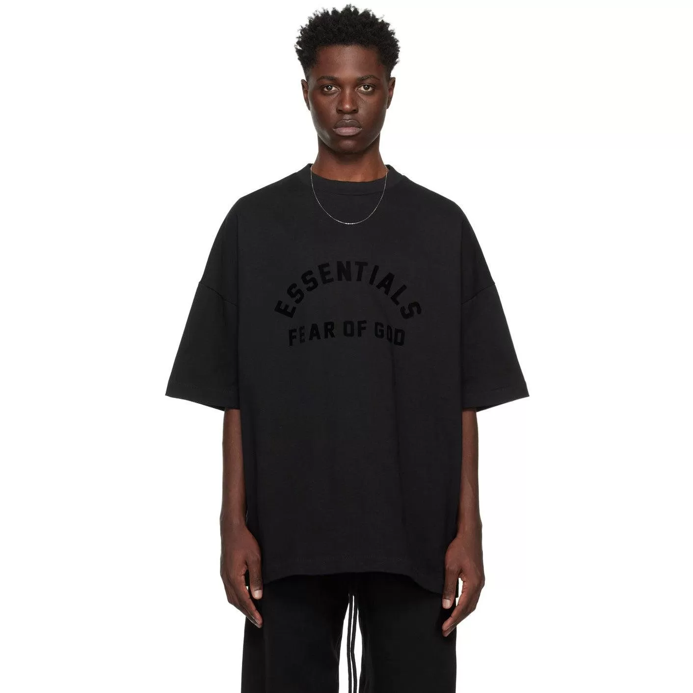 Fear Of God Essentials Crewneck T-Shirt 'Jet Black'