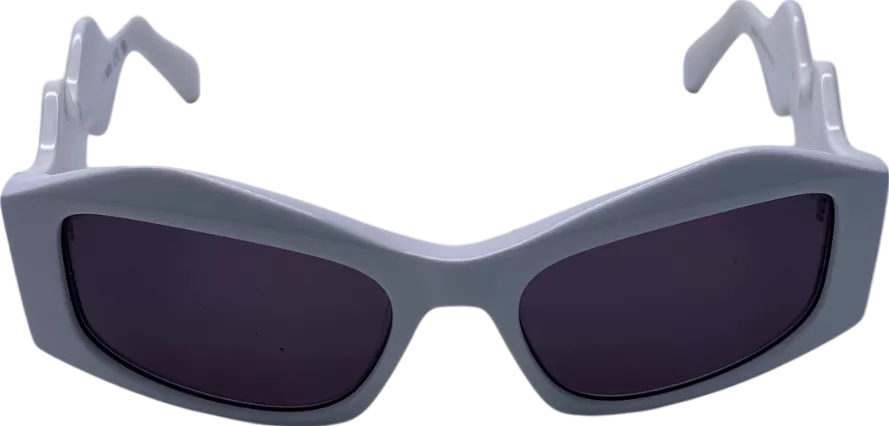 GCDS White Wave Temple Sunglasses One Size