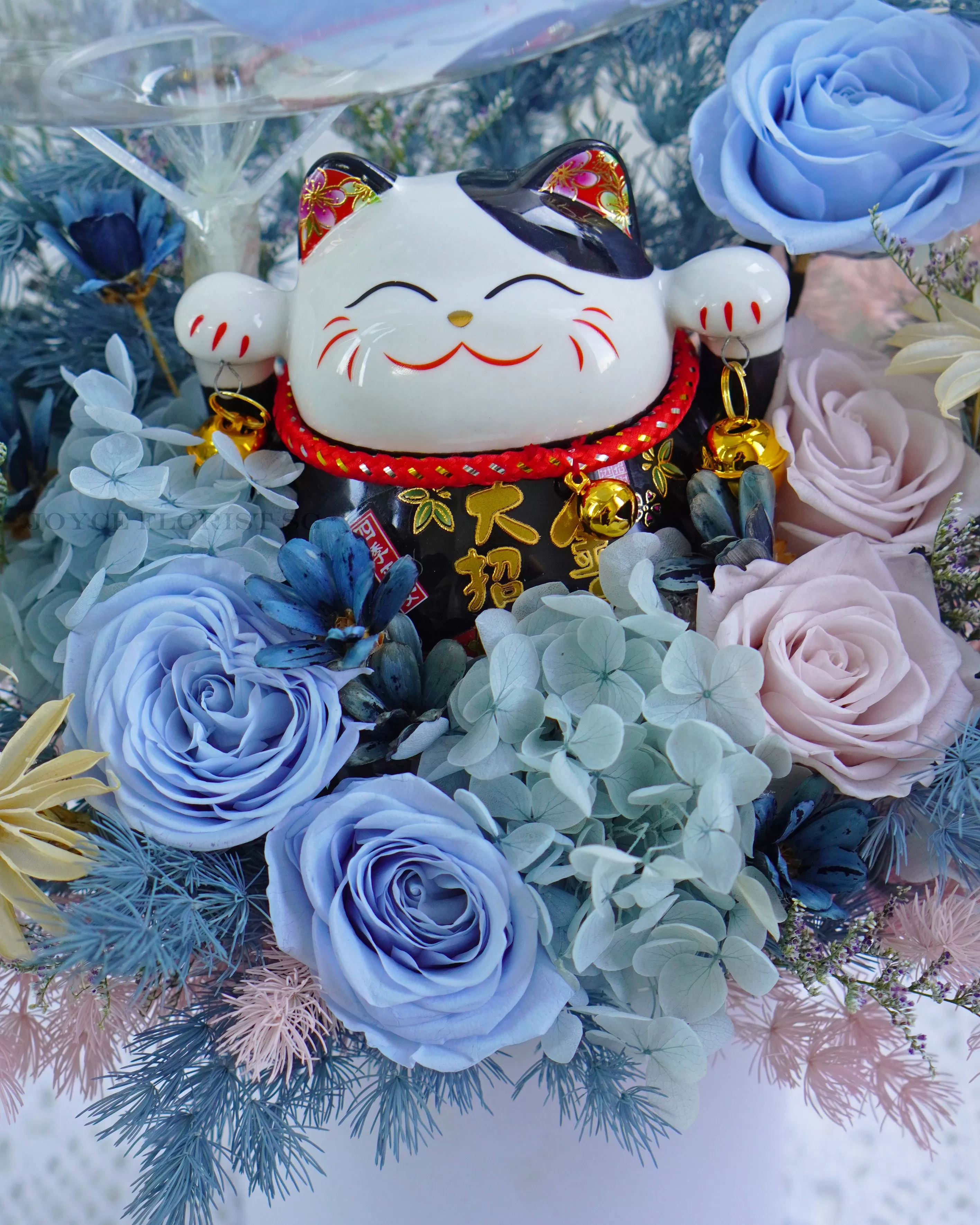 Grand Opening Flower Box - Balloon & Fortune Cat (招财猫）