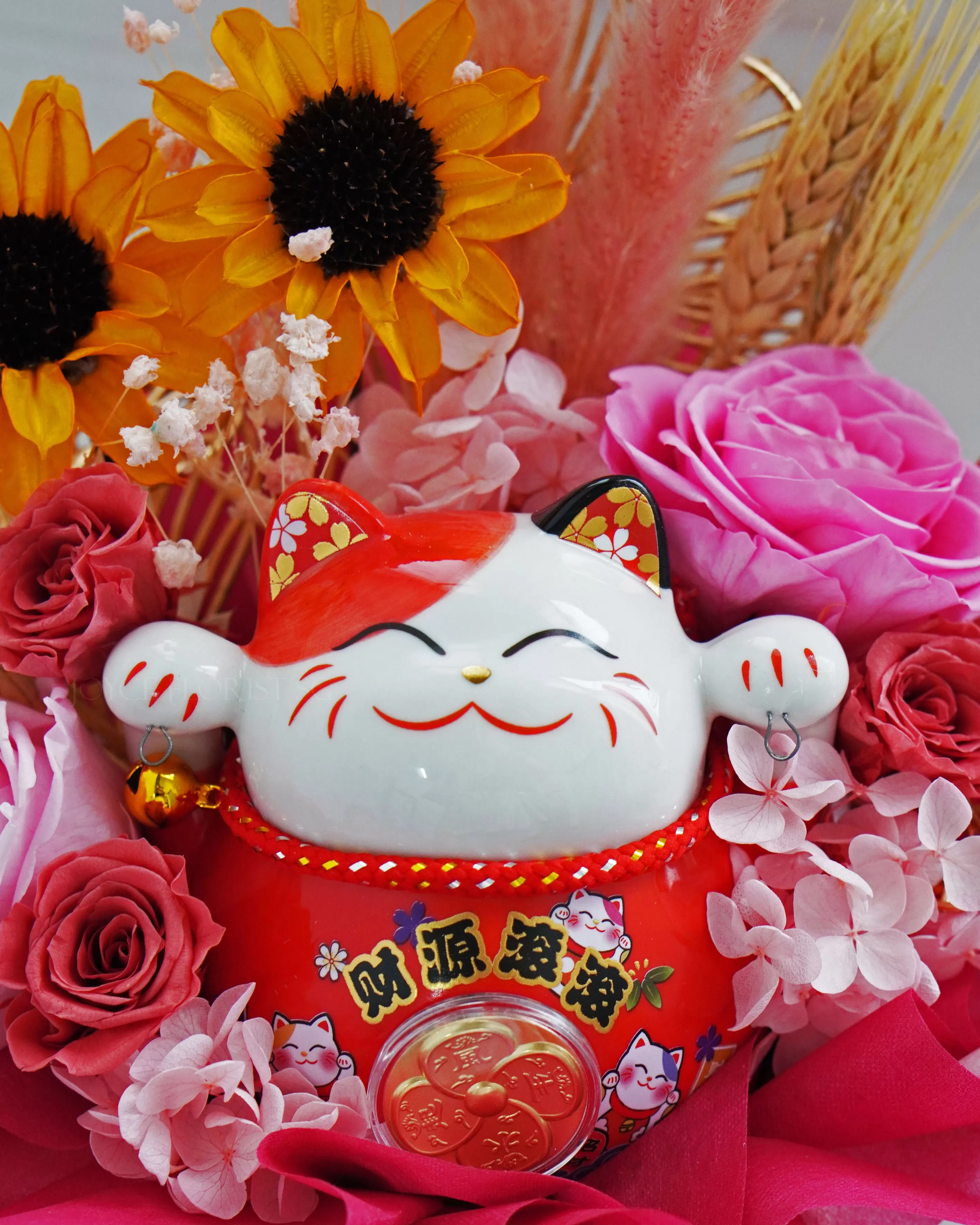 Grand Opening Flower Box - Fortune Cat (招财猫）