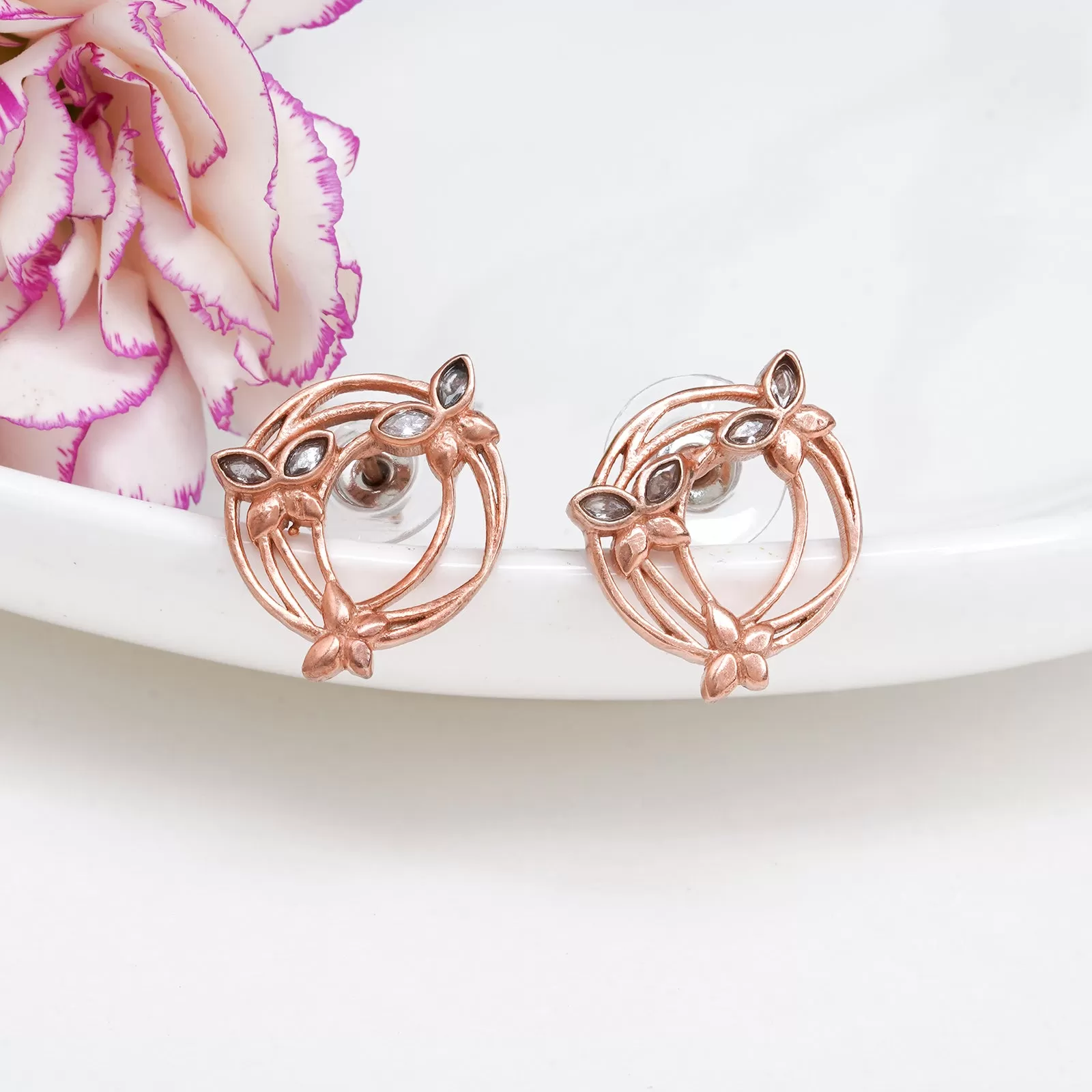 Greta Rosegold Earring