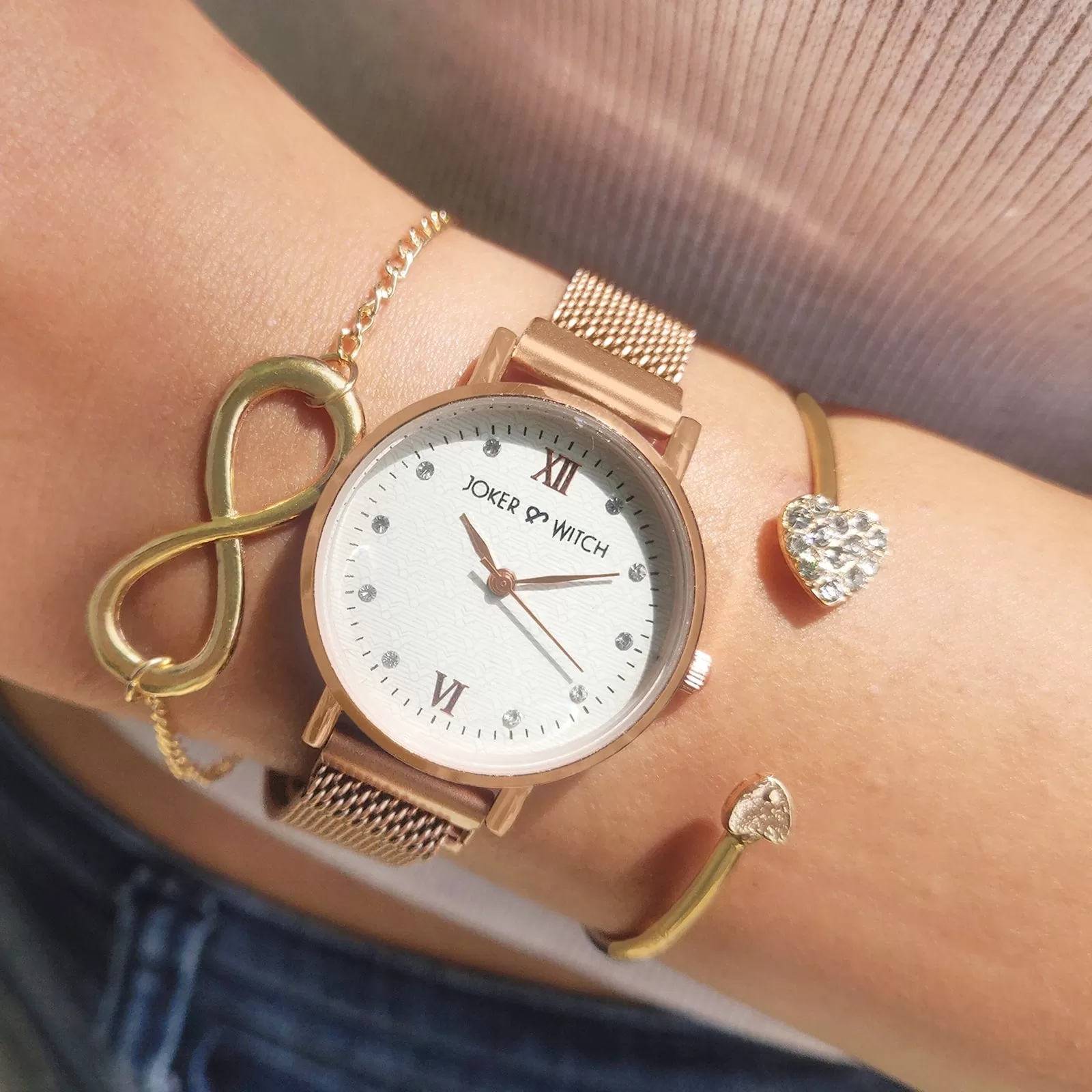 Gypsy Rosegold Watch Bracelet Stack