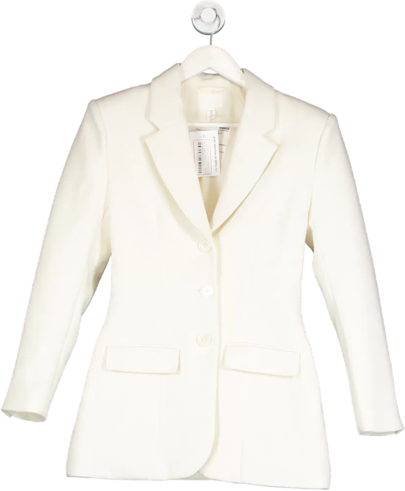 H&M Cream Single Breasted Blazer UK 10