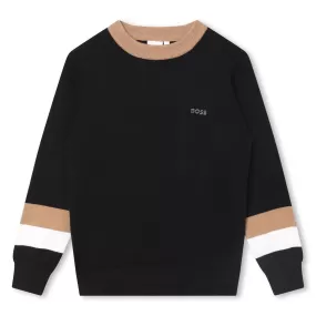 Hugo Boss Boys Black Sweatshirt_J25Q07-09B