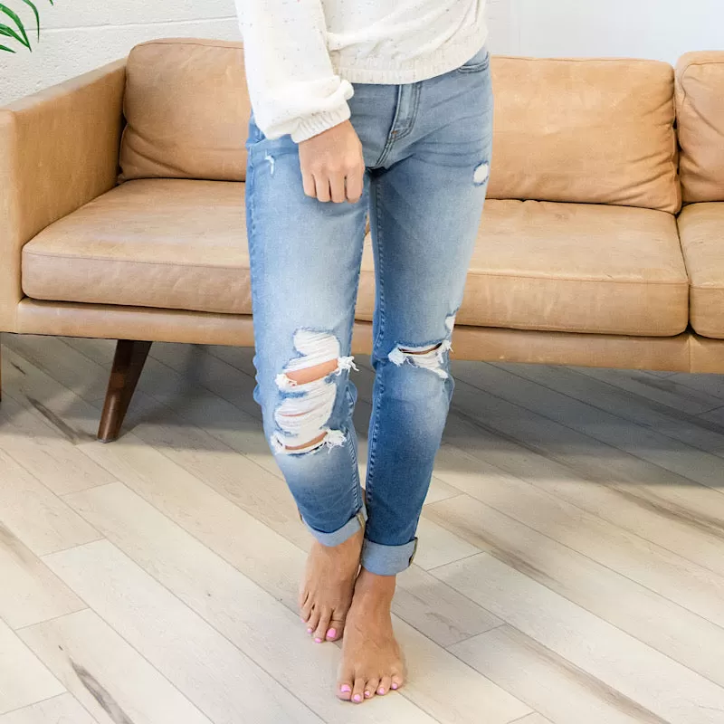 KanCan Shaylee Distressed Boyfriend Jeans