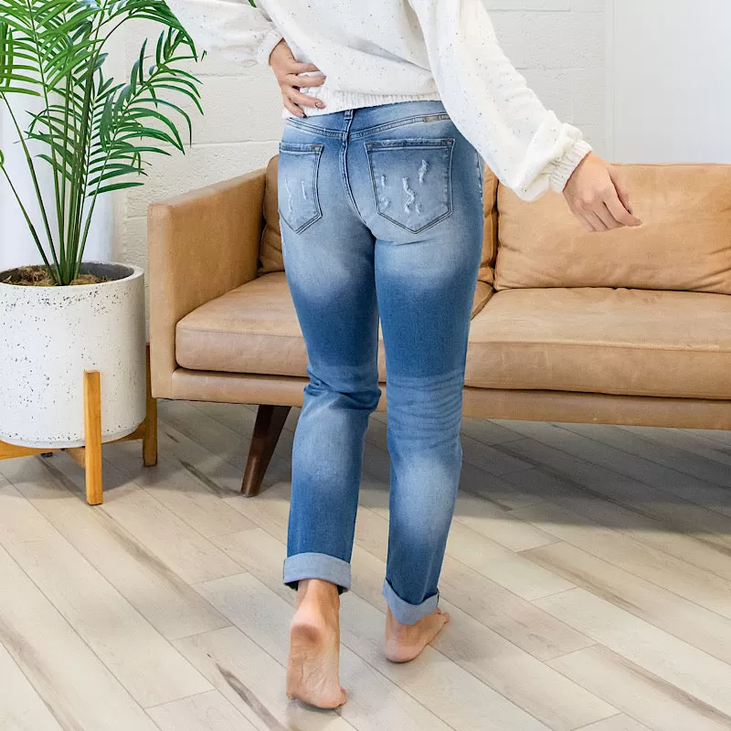 KanCan Shaylee Distressed Boyfriend Jeans