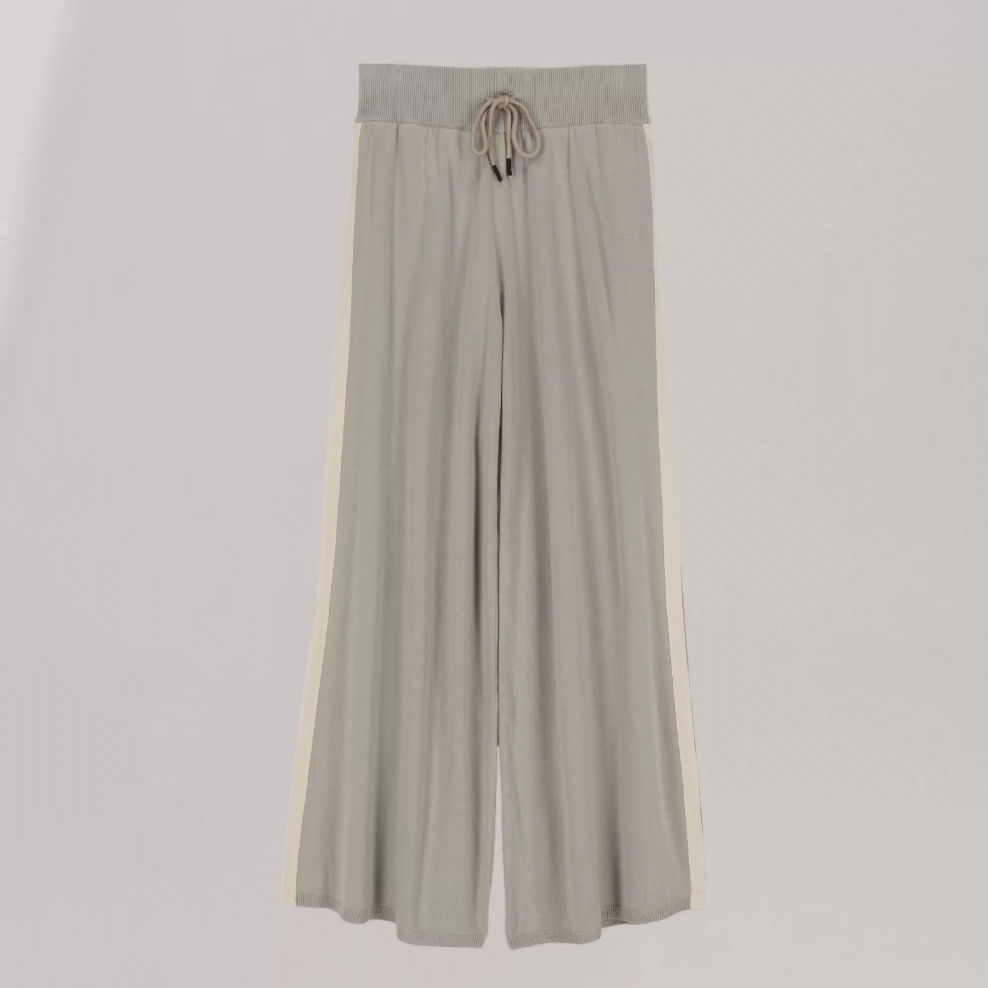 Knitted Wide-Leg Pants - Taupe | Women's