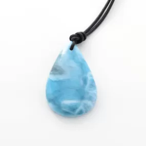 Larimar Leather Necklace Owen