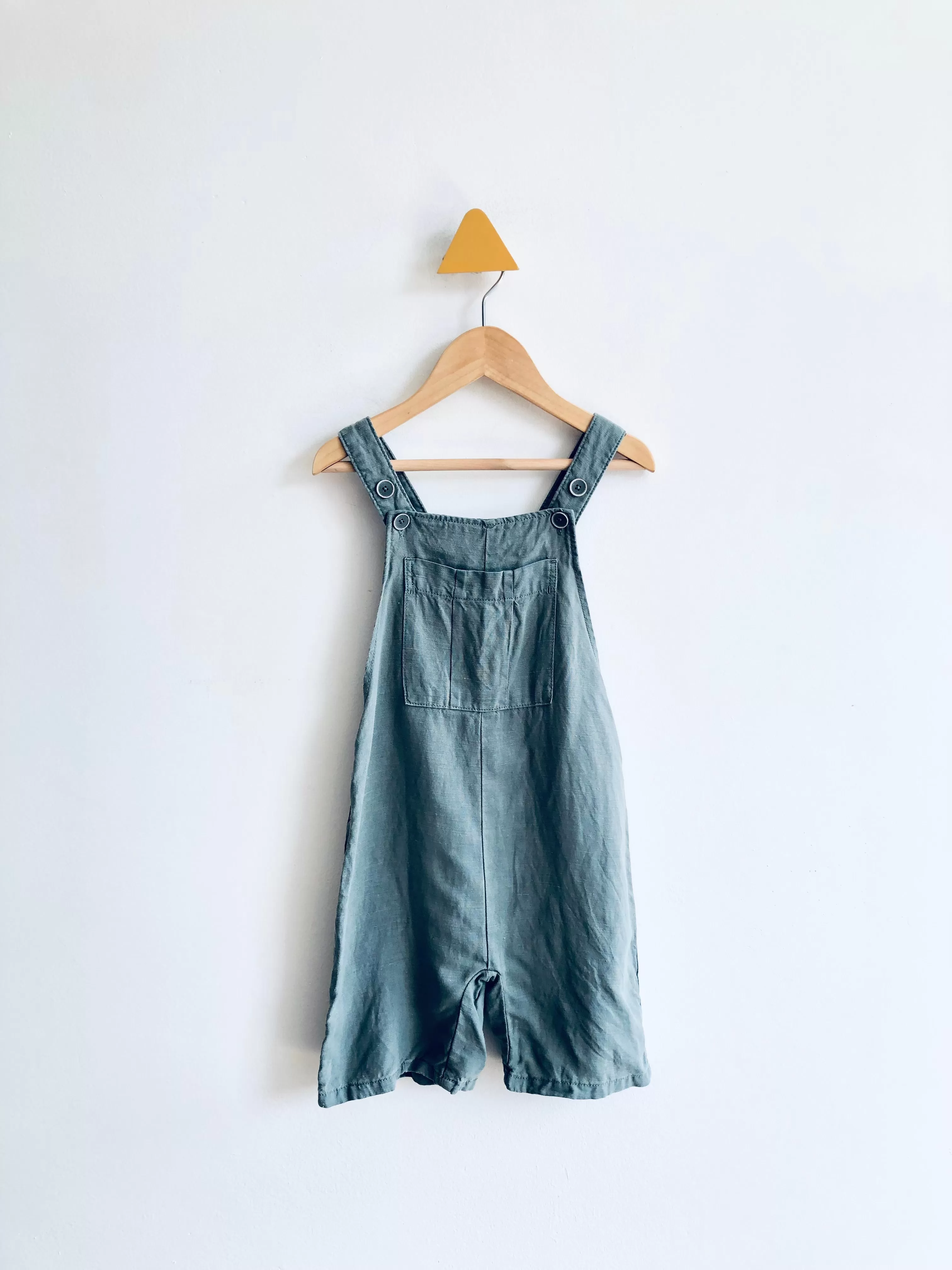 Linen Blend Romperalls // 3-4Y