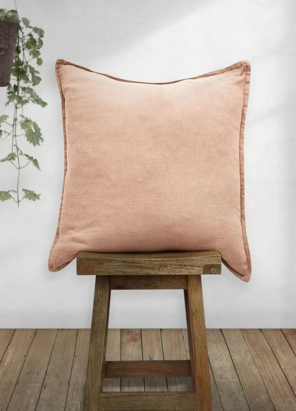 Linen Cushion, Blush