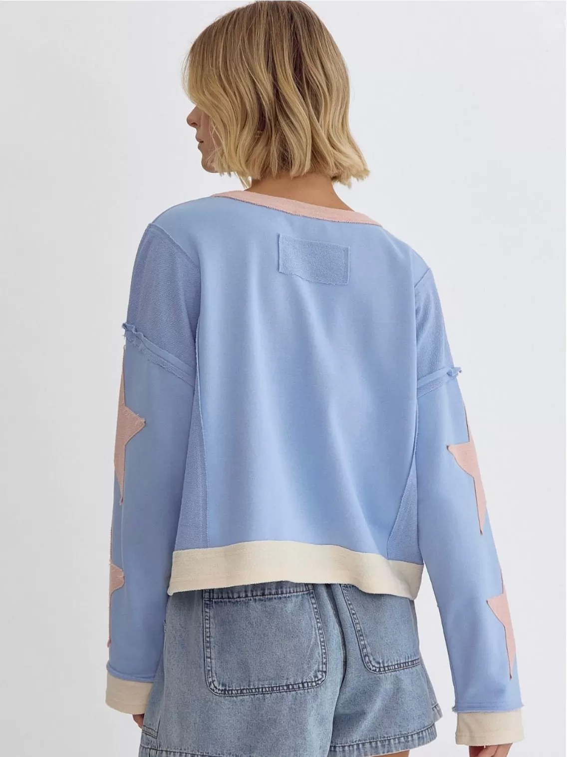 Lucy Stars Cropped Sweater