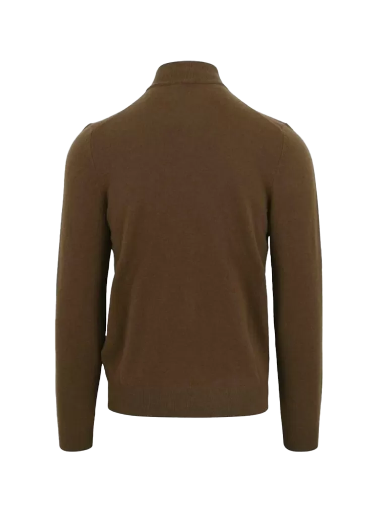 Marlo Zip-Neck Sweater in Virgin Wool 50500782