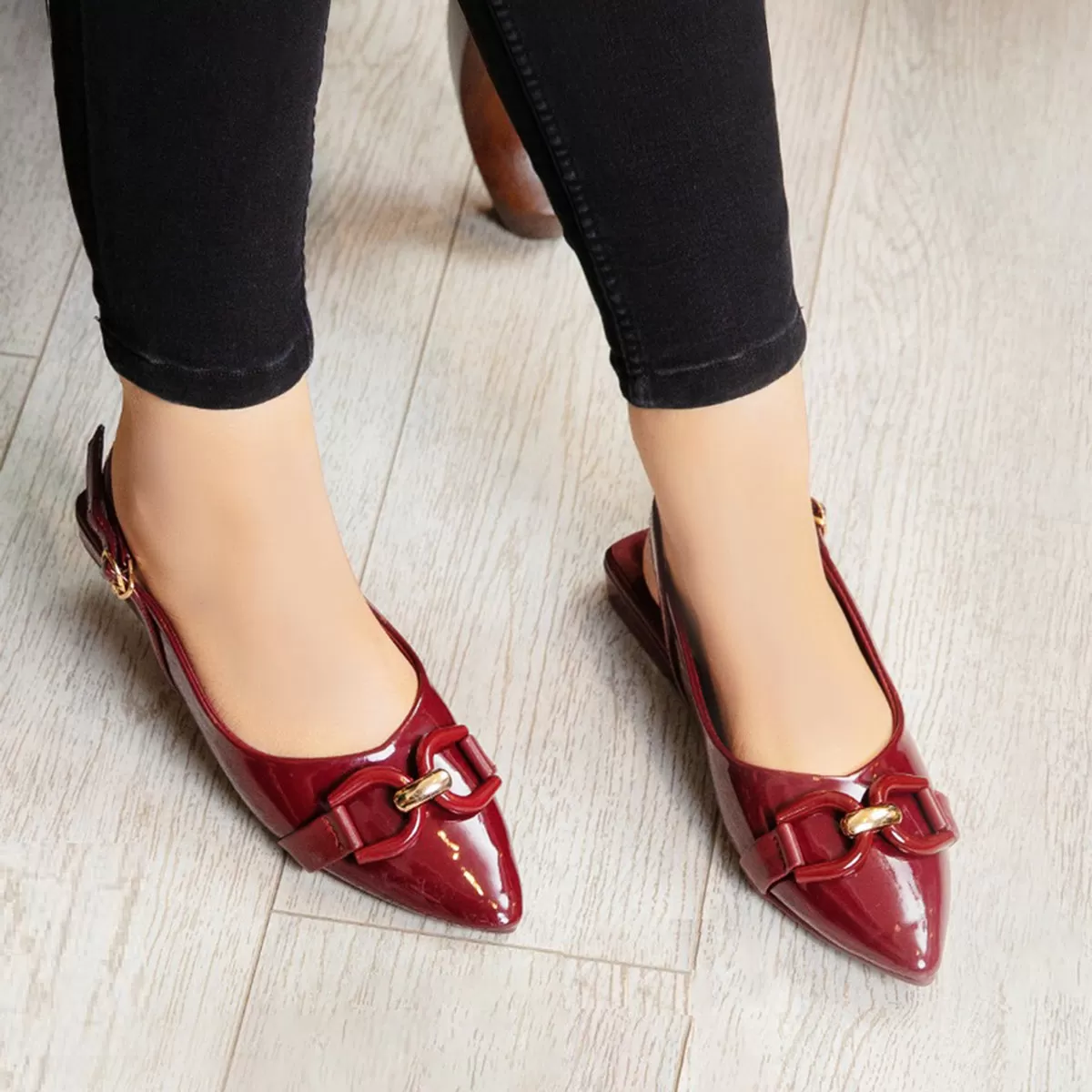 Maroon Formal Sling Back 012022