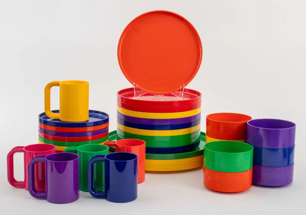 Massimo Vignelli for Heller Dinner Set, 39 Pcs.